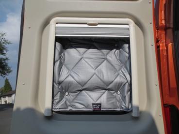 Thermomatten Ducato Hecktür PREMIUM 2-tlg. mit Rahmenfenster